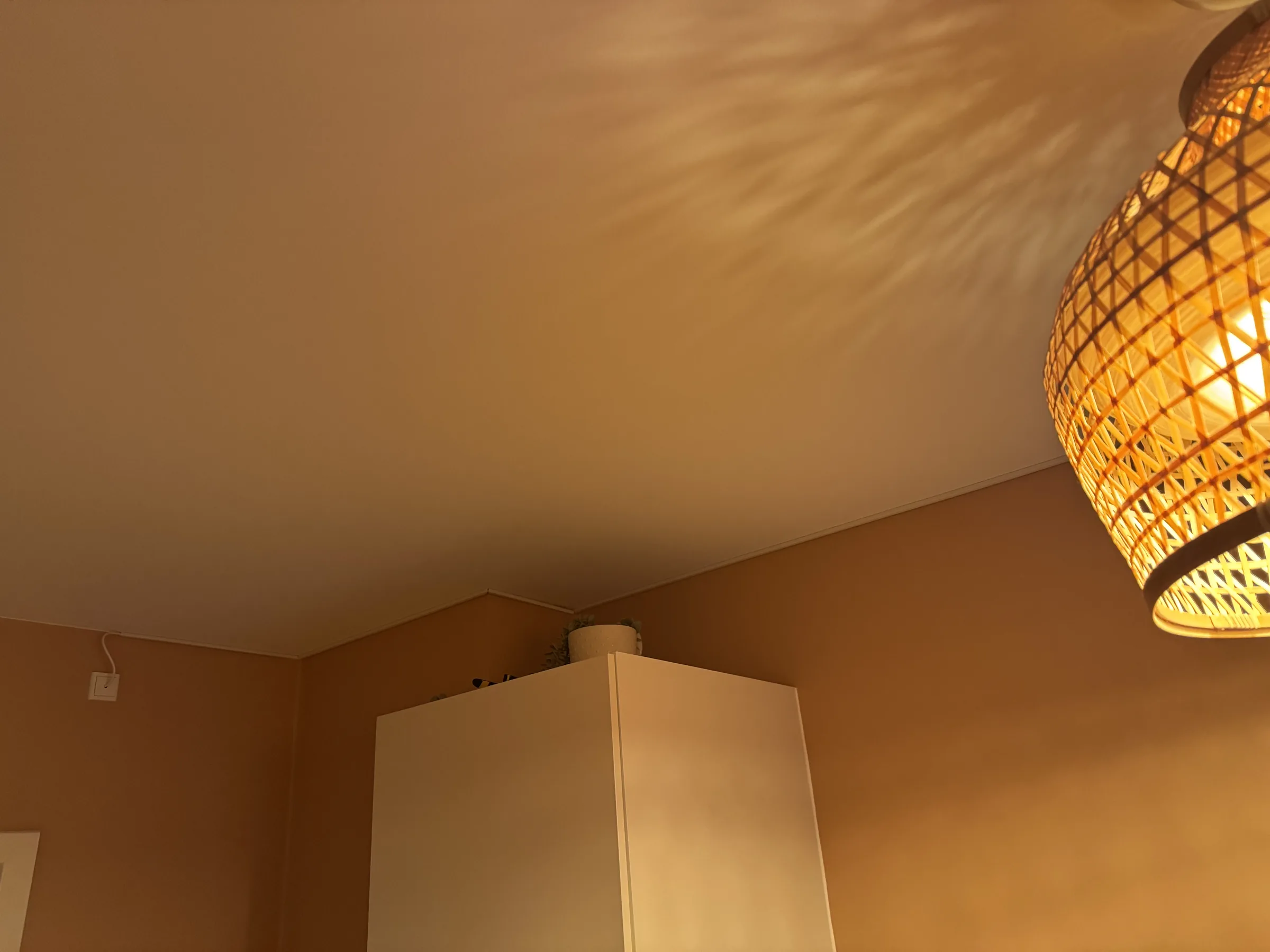 Cable channel detail from a recent ceiling lamp installation example in a Copenhagen apartment